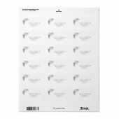 冬の水の結婚色 ラベル (フルシート)