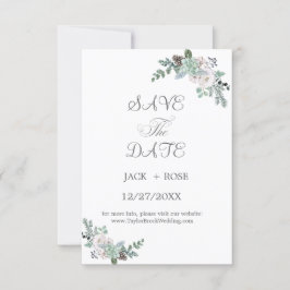 冬の水の結婚色 出欠カード