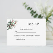 冬の水の結婚色 出欠カード (スタンド正面)