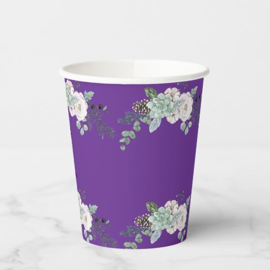 冬の水の結婚色 紙コップ (左)