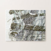 冬の水の絵画色 ジグソーパズル (横)