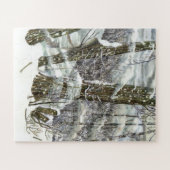 冬の水の絵画色 ジグソーパズル (横)