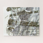 冬の水の絵画色 ジグソーパズル (横)