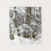 冬の水の絵画色 タペストリー (正面)