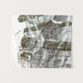 冬の水の絵画色 タペストリー (正面(横))