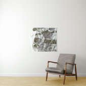 冬の水の絵画色 タペストリー (インサイチュ(横))