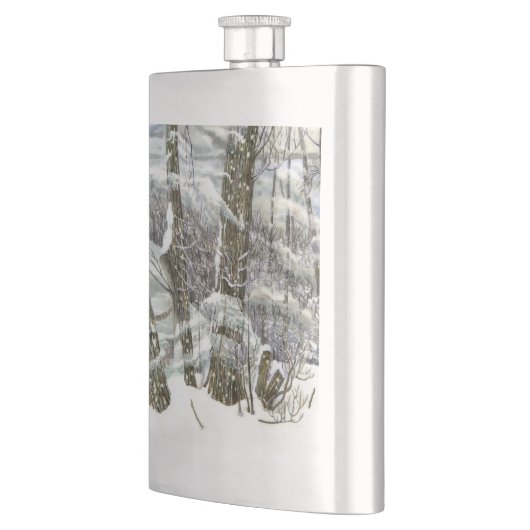 冬の水の絵画色 フラスク (左)