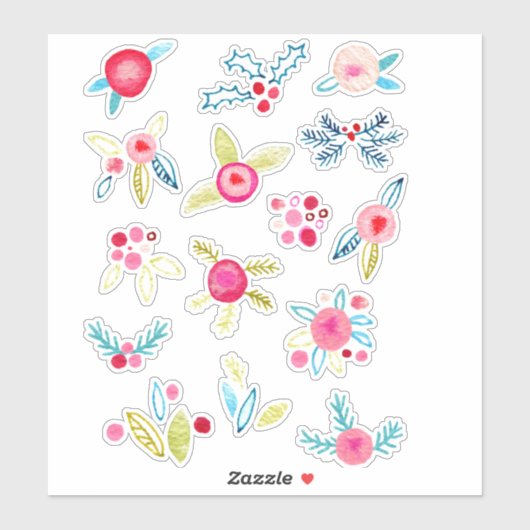 冬の水の色のすり傷と葉のシール シール