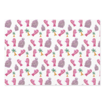 冬の水の色のイラストのピンク