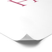 冬の水の色のコウノトリは赤ちゃんシャワーを好む ポスター (角)