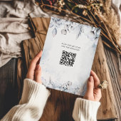 冬の水の色のフローラレジストリ詳細結婚ズ エンクロージャーカード