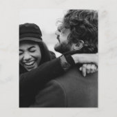 冬の水の色の松の森林日付カードを保存 (裏面)