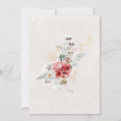 冬の水の色の花80th誕生日パーティー 招待状 (裏面)