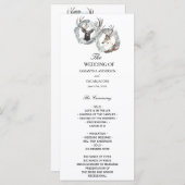 冬の水の色の鹿のリース銀 メニュー (正面/裏面)