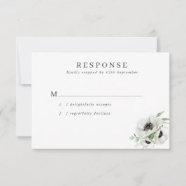 冬の水の色アネモネ結婚ズ 出欠カード