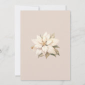 冬の水の色クマ赤ちゃんシャワーサンキューカード サンキューカード (裏面)