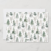 冬の水の色パインクリスマス3写真 シーズンカード (裏面)