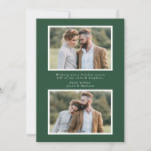 冬の水の色ホリーベリーと緑3の写真 シーズンカード (裏面)