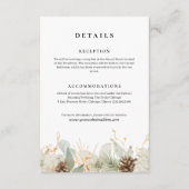 冬の水の色結婚の情報 エンクロージャーカード (正面)