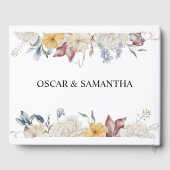 冬の水彩の花 ゲストブック (裏面)