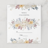 冬の水彩の花 プレイスカード (外部開封)