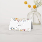 冬の水彩の花 プレイスカード (裏面)