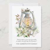 冬の水彩ランタン 雪のクリスマスビスク (正面)