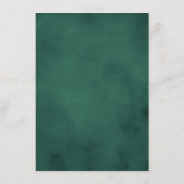 冬の水彩松ぼっくりウェディング詳細 エンクロージャーカード (裏面)