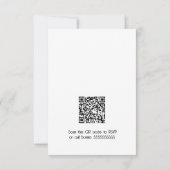 冬の水彩緑 出欠カード (裏面)