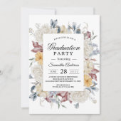 冬の水彩花 招待状 (正面)