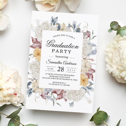 冬の水彩花 招待状