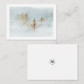 冬の水彩風景葉書 ノートカード (正面/裏面)