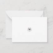 冬の水彩風景葉書 ノートカード (裏面)