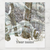 冬の水彩 ワインラベル (シングルラベル)