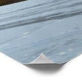 冬の水景サンセットポスター ポスター (角)