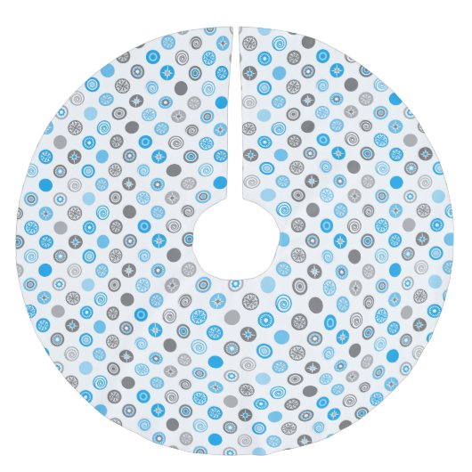 冬の水玉模様ツリースカート ブラッシュドポリエステルツリースカート (正面)