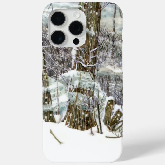 冬の水絵画柱 Case-Mate iPhoneケース (裏面)