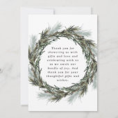 冬の水色の植物性の赤ちゃん感謝していシャワーあなた (裏面)