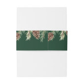 冬の水色ピネコ結婚ン 招待状ベリーバンド (裏面例)