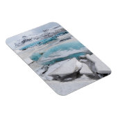 冬の氷河層 マグネット (右側)