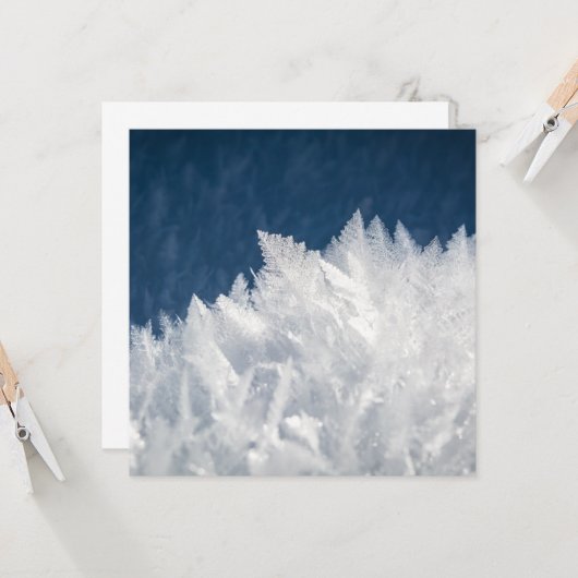 冬の氷結晶 カード (正面/裏面インサイチュ)