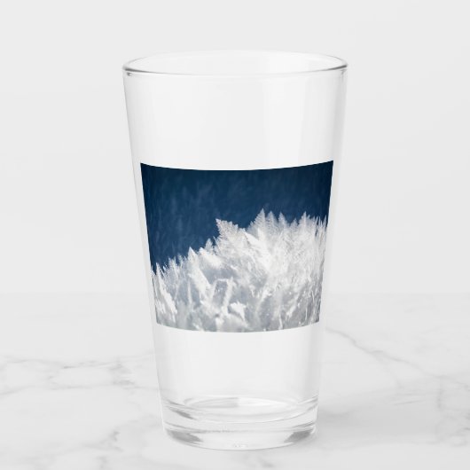 冬の氷結晶 タンブラーグラス (正面)