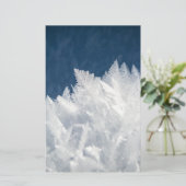 冬の氷結晶 便箋 (スタンド正面)