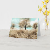 冬の氷、氷の嵐、自然写真 カード (黄色い花)