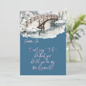 冬の池ストリーム木造の橋は私の花嫁になる 招待状 (スタンド正面)