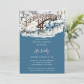 冬の池ストリーム木造ブリッジブランチ&バブリー 招待状 (スタンド正面)