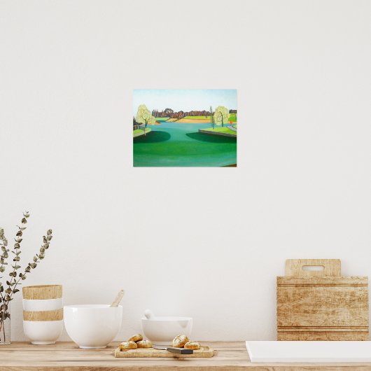 冬の池 ポスター (キッチン)