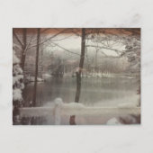 冬の池 ポストカード (正面)