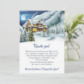 冬の法人クリスマスホリデー感謝カード シーズンカード (スタンド正面)