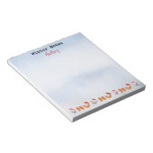 冬の注意事項 |名前 | Santa's Ho Ho Notepad ノートパッド (アングル)